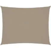 vidaXL Zonnescherm rechthoekig 3,5x4,5 m oxford stof taupe