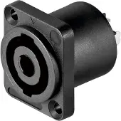 Goobay Speakon chassis | V | (4-pin, Soldeercontacten)