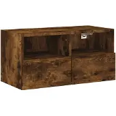 vidaXL Tv-wandmeubel 60x30x30 cm bewerkt hout gerookt eikenkleurig