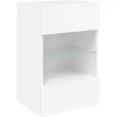 vidaXL Tv-meubel met LED-verlichting 40x30x60,5 cm wit