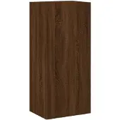 vidaXL Tv-wandmeubel 40,5x30x90 cm bewerkt hout bruin eikenkleur