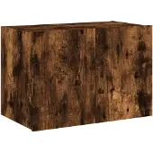 vidaXL Tv-wandmeubel met LED-verlichting 60x35x41 cm gerookt eiken