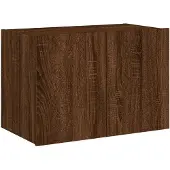 vidaXL Tv-wandmeubel met LED-verlichting 60x35x41 cm bruin eikenkleur