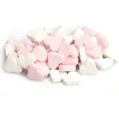 Fortuin Vruchtenhartjes roze/wit - mini hartjes snoep - 1 kilo