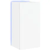 vidaXL Tv-wandmeubel met LED-verlichting 40,5x35x80 cm wit