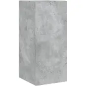 vidaXL Tv-wandmeubel met LED-verlichting 30,5x35x70 cm betongrijs