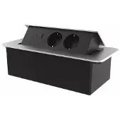 Livolo | Zilver | 3 | Pop-Up stekkerdoos | Push | Inbouw | USB & USB-C