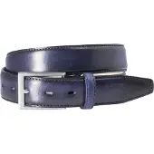 Lindenmann leren heren riem - marineblauw