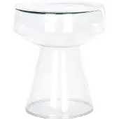 Beliani LAGUNA/CALDERA - Bijzettafel set van 2 - Transparant - Glas