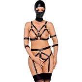Bad Kitty Bondage Rio Harnas met Masker Maat XL