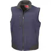 Result Rt123 Soft Shell Bodywarmer Waterafstotend | Maat: M
