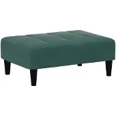 vidaXL Voetenbank 77x55x31 cm fluweel donkergroen