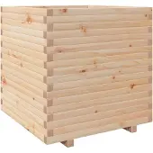 vidaXL Plantenbak 70x70x72,5 cm massief grenenhout