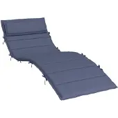 vidaXL Ligbedkussen 180x60x4 cm oxford stof marineblauw