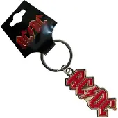 AC/DC - Logo Sleutelhanger - Rood/Wit