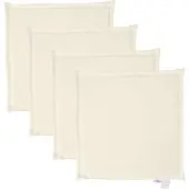 vidaXL Tuinzitkussens 4 st vierkant 45x45x2 cm crèmekleurig