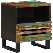 vidaXL Nachtkastje 40x34x46 cm massief gerecycled hout