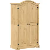 vidaXL Kledingkast Corona 102x52x186 cm massief grenenhout