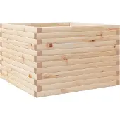 vidaXL Plantenbak 70x70x46 cm massief grenenhout