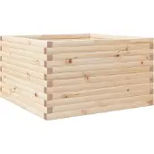 vidaXL Plantenbak 80x80x46 cm massief grenenhout