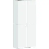 vidaXL Hoge kast 80x35x180 cm bewerkt hout wit