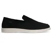 Manfield Zwarte suède loafers | Maat 46