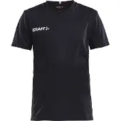 Craft Squad Go sportshirt - zwart Sport t-shirt Jongens/Meisjes Polyester V-hals - maat 110