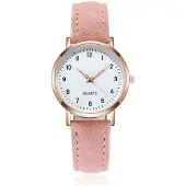 LGT JWLS Dameshorloge met Eenvoudige Uitstraling en Lichtgevende Details Roze