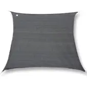 Ambiance hanSe Schaduwdoek Vierkant Waterafstotend 2x2 m Zonnedoek - Grijs