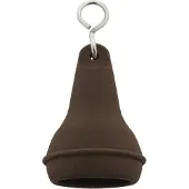 Combicraft Hotel sleutelhanger Mayfair met open onderkant 41x70mm bruin - 5 stuks