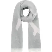 Yehwang Damessjaal - Lichtgrijs met subtiele print - Langwerpig - 195 x 40 cm