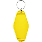 Combicraft Blanco Hunter hotel sleutelhanger 45x88mm geel - 10 stuks