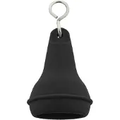 Combicraft Hotel sleutelhanger Mayfair met open onderkant 41x70mm zwart - 10 stuks