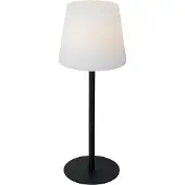QAZQA Tafellamp zwart oplaadbaar incl. LED en dimmer IP54 - Jude