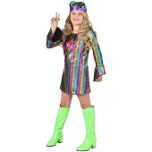 Coppens Regenboog Disco jurk | Maat 164