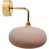 Ebb & Flow Horizon Wandlamp Shiny Gold | Latte E14 IP20