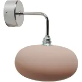 Ebb & Flow Horizon Wandlamp Shiny Silver | Latte E14 IP20
