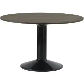 Muuto Midst Eettafel Ø160 Cm Donker Geoliede Hout / Zwart - Eettafels & bartafels Eiken Black - MITAB120R0501