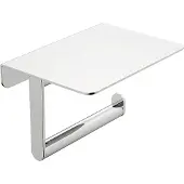 Wiesbaden Toiletrolhouder Alonzo Met Planchet Chroom
