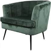 DS4U Norah fauteuil velvet donkergroen