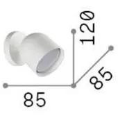Ideal Lux Wandlamp Dodo, messing / goud, Woon-/ Eetkamer, metaal, Modern, wandlamp
