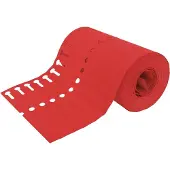 Combicraft beschrijfbare sleufetiketten rood 120x13mm - per 1000 stuks