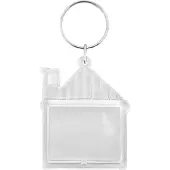 Combicraft Plexiglas sleutelhanger blanco huis 43x53mm - 25 stuks