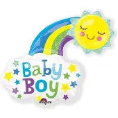 Anagram Folieballon baby boy sun SuperShape
