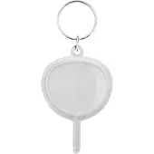 Combicraft Plexiglas sleutelhanger blanco lolly 46x70mm - 10 stuks
