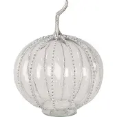 Clayre & Eef Decoratie Pompoen Ø 25x33 cm Transparant Glas Transparant