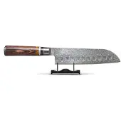 Shinrai Japan - Micarta Jewels Damascus Santoku 18 cm