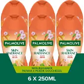 Palmolive Skin Radiance Papaya & Peach - Voordeelverpakking - 6 x 250ml