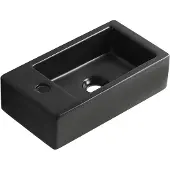 Wiesbaden Rhea M fontein links 40 x 22 x 11 cm keramiek mat zwart