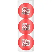 Legend Golfpresentjes-3 Golfballen 65 jaar happy birthday-Golfcadeau-Golfgadget-Golfballen-Golfer-Golfaccessoires